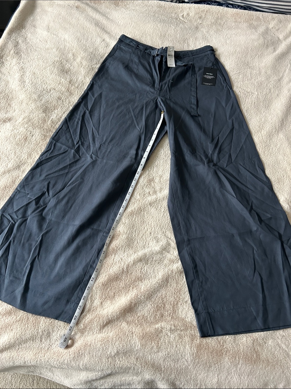 LOFT Wide-Leg Pants in Navy